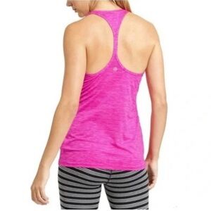 Athleta Shadow Stripe Chi Racerback Mesh Tank